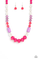 A SHEEN Slate - Pink Necklace Paparazzi