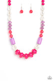 A SHEEN Slate - Pink Necklace Paparazzi