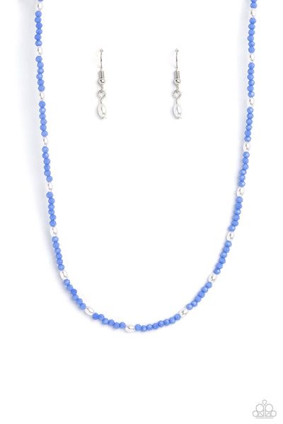 Beaded Blitz - Blue Necklace Paparazzi (#859)