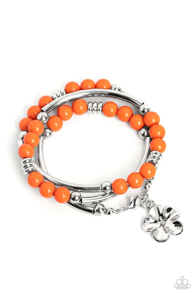 Off the WRAP - Orange Bracelet Paparazzi