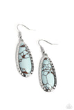 TEARDROP-Dead Dynasty - Blue Earrings Paparazzi