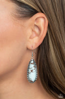 TEARDROP-Dead Dynasty - Blue Earrings Paparazzi