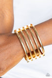 Wayward Warrior - Gold Bracelet Paparazzi