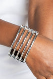 Wayward Warrior - Silver Bracelet Paparazzi