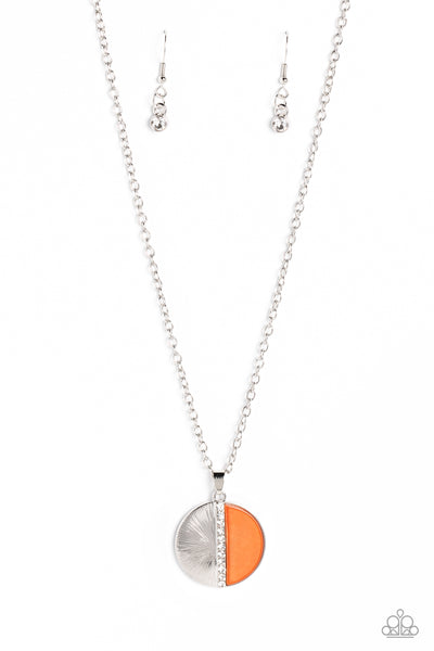 Captivating Contrast - Orange Necklace Paparazzi