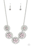 Mandala Mosaic - Pink Necklace Paparazzi