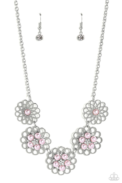 Mandala Mosaic - Pink Necklace Paparazzi