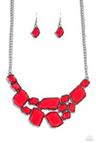 Energetic Embers - Red Necklace Paparazzi