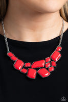 Energetic Embers - Red Necklace Paparazzi