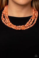 Layered Lass - Orange Necklace Paparazzi