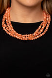 Layered Lass - Orange Necklace Paparazzi