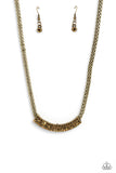 Swing Dance Dream - Brass Necklace Paparazzi