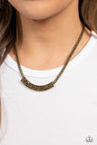 Swing Dance Dream - Brass Necklace Paparazzi