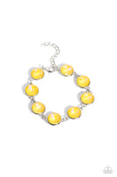 Enchanted Emblems - Yellow Bracelet Paparazzi