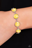 Enchanted Emblems - Yellow Bracelet Paparazzi