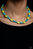 Stone Age Showcase - Green Necklace Paparazzi