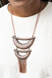 Fringe Festival - Copper Necklace Paparazzi