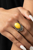 Serrated Style - Yellow Ring Paparazzi