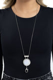 Starlight Starbright - White Lanyard Necklace Paparazzi