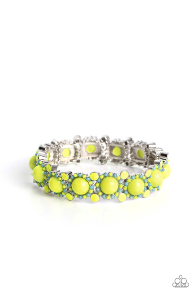 Pop Art Party - Green Bracelet Paparazzi