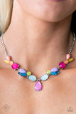 Puzzled Production - Multi-Colored Necklace Paparazzi (#858)