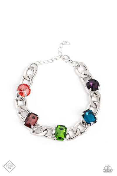 Fearlessly Fastened - Multi-Colored Bracelet Paparazzi