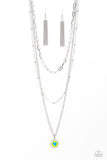 Burning Love - Green Necklace Paparazzi