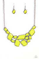 Energetic Embers - Green Necklace Paparazzi