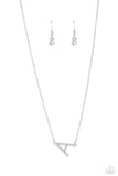 INITIALLY Yours - A - White Necklaces Paparazzi