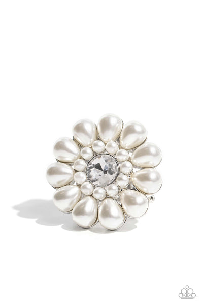 PEARL Talk - White Ring Paparazzi