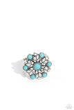 Flower of Life - Blue Ring Paparazzi