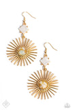 Seize the Sunburst - Gold Earrings Paparazzi