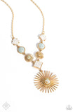 Sunburst Style - Gold Necklace Paparazzi