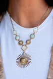 Sunburst Style - Gold Necklace Paparazzi