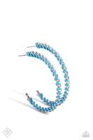 Put a STRING on It - Blue Earrings Paparazzi