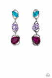 Dimensional Dance - Multi-Colored Earrings Paparazzi