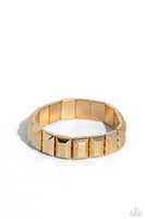 Chunky Champion - Gold Bracelet Paparazzi