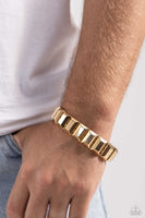 Chunky Champion - Gold Bracelet Paparazzi