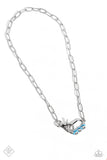 Dont Want to Miss a STRING - Blue Necklace Paparazzi