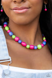 Perfectly Poppin - Pink Necklace Paparazzi - Fashion Fix