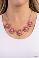 Floral Fervor - Orange Necklace Paparazzi