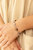 I Can Feel Your Heartbeat - Brown Heart Bracelet Paparazzi