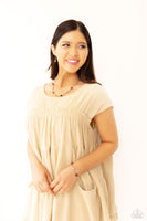 I Can Feel Your Heartbeat - Brown Heart Bracelet Paparazzi