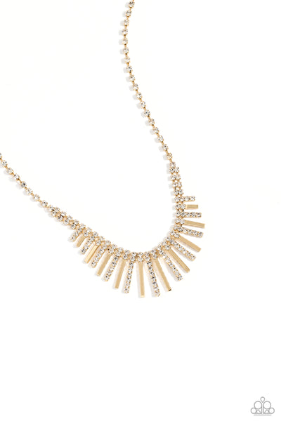 FLARE to be Different - Gold Necklace Paparazzi