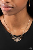 FLARE to be Different - Gold Necklace Paparazzi