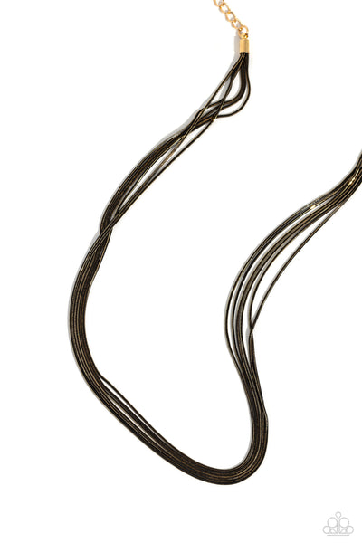 Salvaging Sass - Black Necklace Paparazzi
