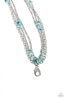 Seize the Stacks - Blue Necklace Paparazzi