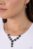 Flowering Feature - Black Necklace Paparazzi