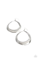 Asymmetrical Action - Silver Earrings Paparazzi