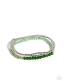 Backstage Beading - Green Bracelet Paparazzi